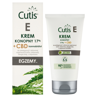 Cutis E-Egzema, krem konopny 17% + CBD, 120 ml - zdjęcie produktu