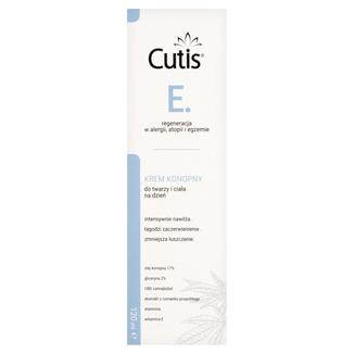 Cutis E-Egzema, krem konopny 17% + CBD, 120 ml - zdjęcie produktu