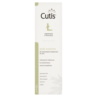 Cutis Ł-Łuszczyca, maść konopna 20% + CBD, 120 ml - zdjęcie produktu