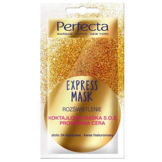 Perfecta Express Mask, koktajlowa maska S.O.S promienna cera, 8 ml - zdjęcie produktu