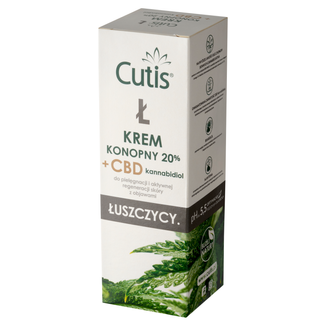 Cutis Ł-Łuszczyca, krem konopny 20% + CBD, 120 ml - zdjęcie produktu