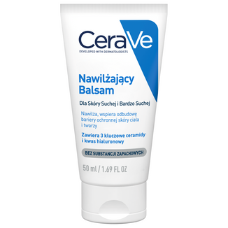 CeraVe, balsam nawilżający do twarzy i ciała z ceramidami, skóra sucha i bardzo sucha, 50 ml - zdjęcie produktu