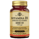 Solgar Witamina D3 4000 IU, 60 kapsułek roślinnych - miniaturka zdjęcia produktu