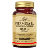 Solgar Witamina D3 4000 IU, 60 kapsułek roślinnych Solgar Witamina D3 4000 IU, 60 kapsułek roślinnych - miniaturka zdjęcia produktu