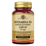 Solgar, Witamina D3 2200 IU, 50 kapsułek - miniaturka zdjęcia produktu