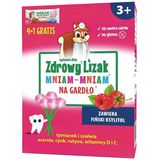 Zdrowy Lizak Mniam-mniam, smak malinowy, 4 + 1 sztuka USZKODZONE OPAKOWANIE Zdrowy Lizak Mniam-mniam, smak malinowy, 4 + 1 sztuka USZKODZONE OPAKOWANIE - miniaturka zdjęcia produktu
