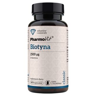 PharmoVit Biotyna 2500 µg, 60 kapsułek - zdjęcie produktu