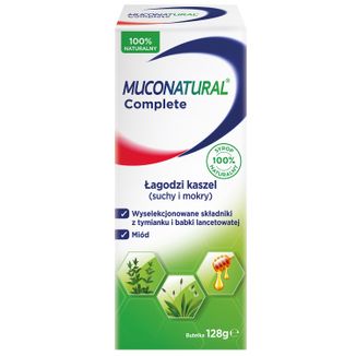 Muconatural Complete, syrop dla dzieci od 1 roku i dorosłych, 128 g - zdjęcie produktu