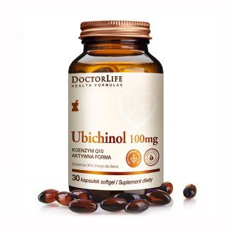 Doctor Life, Ubichinol 100 mg, aktywna forma koenzymu Q10, 30 kapsułek - zdjęcie produktu
