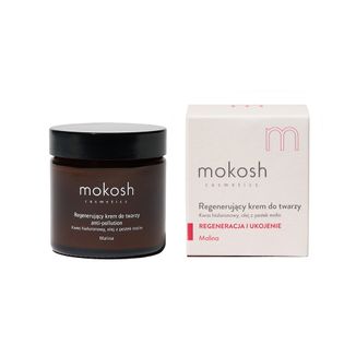 Mokosh, regenerujący krem do twarzy anti-pollution, malina, 60 ml - zdjęcie produktu