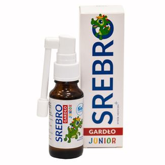 Srebro gardło junior, spray o smaku smoczego owocu, 20 ml USZKODZONE OPAKOWANIE - zdjęcie produktu