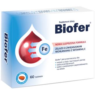 Biofer, 60 tabletek KRÓTKA DATA - zdjęcie produktu