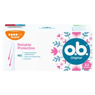 O.B. Original, tampony higieniczne, Super, 32 sztuki - zdjęcie produktu