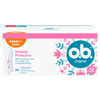 O.B. Original, tampony higieniczne, Super, 32 sztuki - zdjęcie produktu