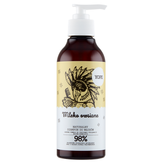 Yope Mleko Owsiane, naturalny szampon do włosów normalnych, 300 ml - zdjęcie produktu