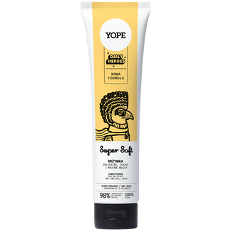 Yope Daily Heroes Super Soft, naturalna odżywka do włosów delikatnych, suchych i matowych, 170 ml - zdjęcie produktu