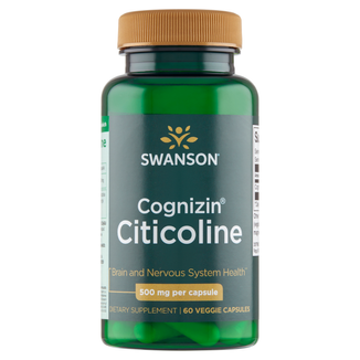 Swanson Cognizin Citicoline, cytykolina, 60 kapsułek wegetariańskich - zdjęcie produktu
