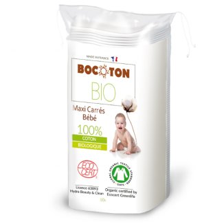 Bocoton, ekologiczne płatki kosmetyczne dla dzieci, Maxi, 60 sztuk Bocoton, ekologiczne płatki kosmetyczne dla dzieci, Maxi, 60 sztuk - zdjęcie produktu