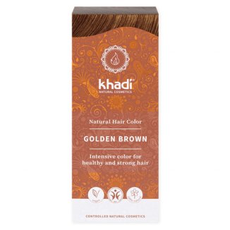 Khadi, henna ziołowa, złoty brąz, 100 g - zdjęcie produktu