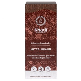 Khadi Medium Brown, henna do włosów, średni brąz, 100 g - 2 Khadi Medium Brown, henna do włosów, średni brąz, 100 g - 2 - zdjęcie produktu