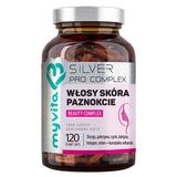 MyVita Silver Pure Włosy Skóra Paznokcie Beauty Complex, 120 kapsułek - miniaturka zdjęcia produktu