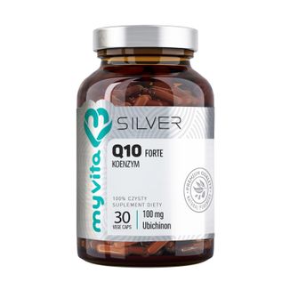 MyVita Silver, Koenzym Q10 forte 100 mg, ubichinon, 30 kapsułek - zdjęcie produktu