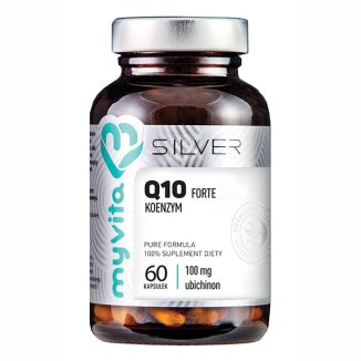 MyVita Silver, Koenzym Q10 forte 100 mg, ubichinon, 60 kapsułek - zdjęcie produktu