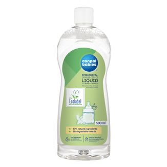 Canpol Babies, płyn do mycia butelek i smoczków, hipoalergiczny, 500 ml USZKODZONE OPAKOWANIE - zdjęcie produktu