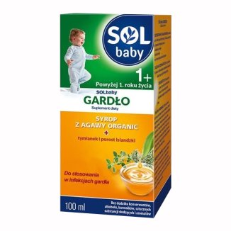 Solbaby Gardło, syrop dla dzieci powyżej 1 roku życia, 100 ml - zdjęcie produktu