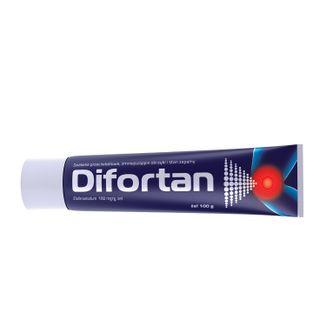 Difortan 100 mg/g, żel, 100 g USZKODZONE OPAKOWANIE - zdjęcie produktu