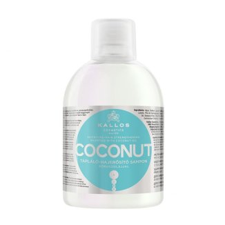 Kallos Kjmn Coconut , odżywczo-wzmacniający szampon do włosów, olej kokosowy, 1 L - zdjęcie produktu