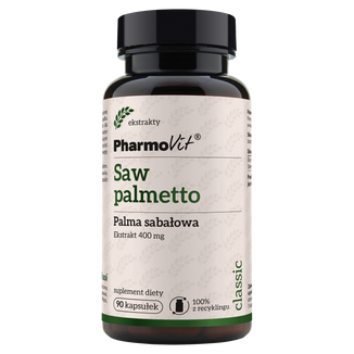 PharmoVit, Saw Palmetto, palma sabałowa, 90 kapsułek - zdjęcie produktu
