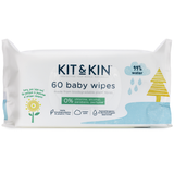 Kit&Kin, Biodegradowalne chusteczki nawilżane, 60 sztuk - miniaturka zdjęcia produktu