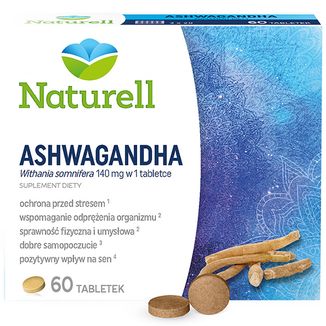 Naturell Ashwagandha, 60 tabletek - zdjęcie produktu