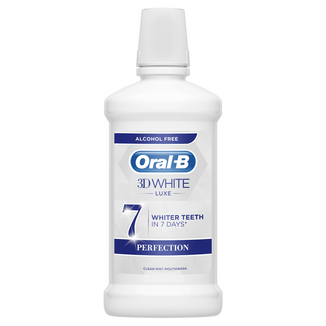 Oral-B 3D White Luxe, płyn do płukania jamy ustnej, Perfection, 500 ml - zdjęcie produktu