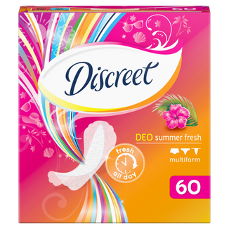 Wkładki higieniczne Discreet, Deo, Summer Fresh, 60 sztuk - zdjęcie produktu