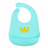 KioKids, śliniak silikonowy z kieszonką, miętowy, 1 sztuka - miniaturka zdjęcia produktu