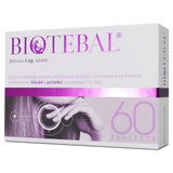 Biotebal  5mg, 60 tabletek Biotebal  5mg, 60 tabletek - miniaturka zdjęcia produktu