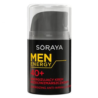 Soraya Men Energy 40 +, krem przeciwzmarszczkowy, 50 ml - zdjęcie produktu