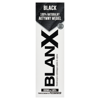 BlanX Black, wybielająca pasta do zębów, z węglem aktywnym, 75 ml - zdjęcie produktu