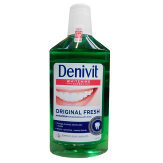 Denivit, płyn do płukania jamy ustnej, Original Fresh Whitening Expert, 500 ml - zdjęcie produktu