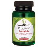 Swanson Probiotyki dla dzieci, smak wiśniowy, 60 tabletek do ssania - miniaturka zdjęcia produktu