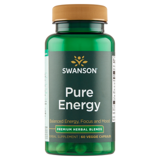 Swanson Pure Energy, 60 kapsułek wegetariańskich KRÓTKA DATA - zdjęcie produktu