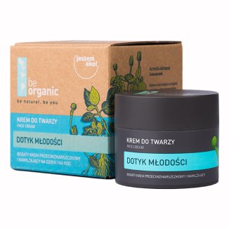 Be Organic Dotyk Młodości, przeciwzmarszczkowy krem nawilżający, na dzień i na noc, 50 ml - zdjęcie produktu