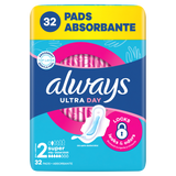 Always Ultra, podpaski ze skrzydełkami, rozmiar 2, Super, 32 sztuki - miniaturka zdjęcia produktu