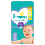 Pampers Active Baby, pieluchy, rozmiar 4, 9-14 kg, 58 sztuk - miniaturka zdjęcia produktu