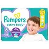 Pampers Active Baby, pieluchy, rozmiar 6, 13-18 kg, 44 sztuki - miniaturka zdjęcia produktu