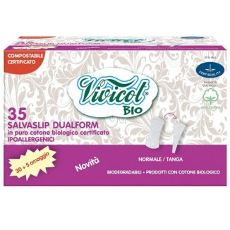 Vivicot Bio, wkładki higieniczne Dualform z organicznej bawełny, 35 sztuk - zdjęcie produktu