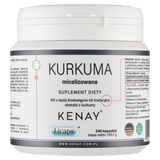 Kenay Kurkuma Micelizowana, 240 kapsułek - miniaturka zdjęcia produktu