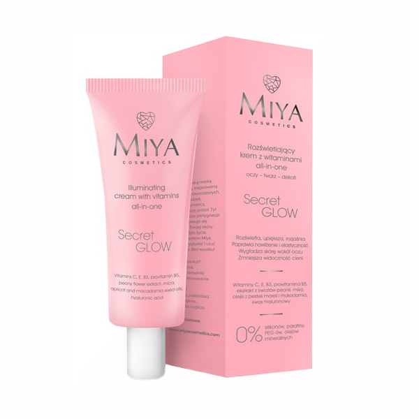 Nieznana Miya Secret Glow, rozświetlający krem z witaminami, 30 ml